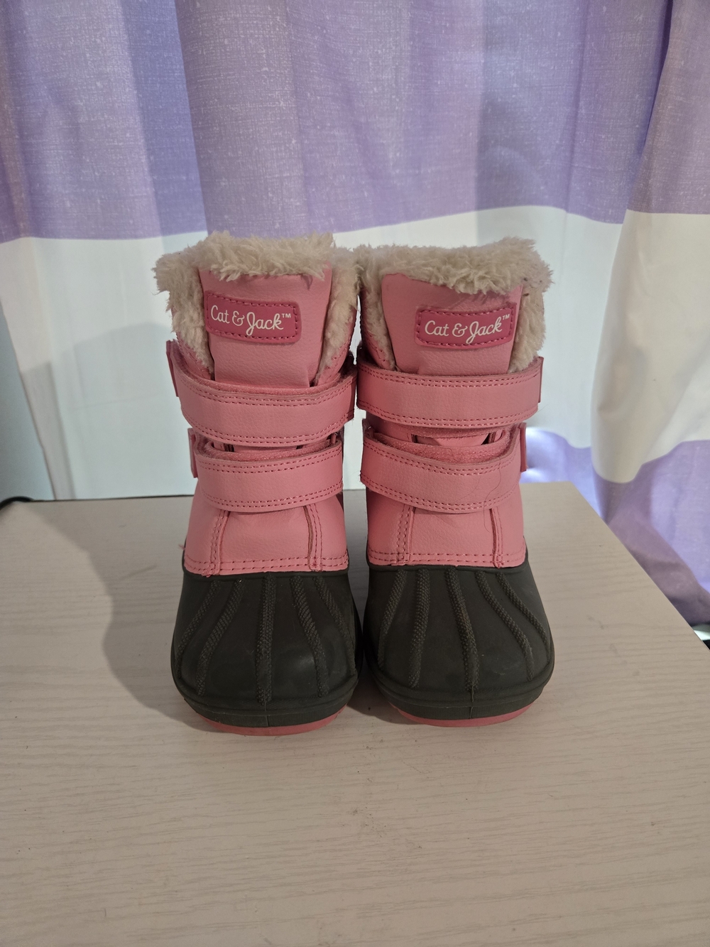 Cat & Jack Pink Kids Waterproof Winter Boots